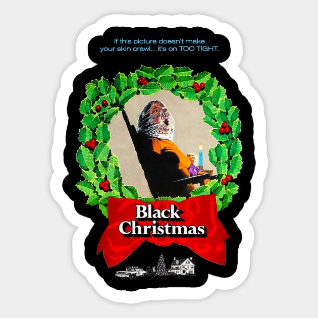 Black Christmas Sticker by pizowell